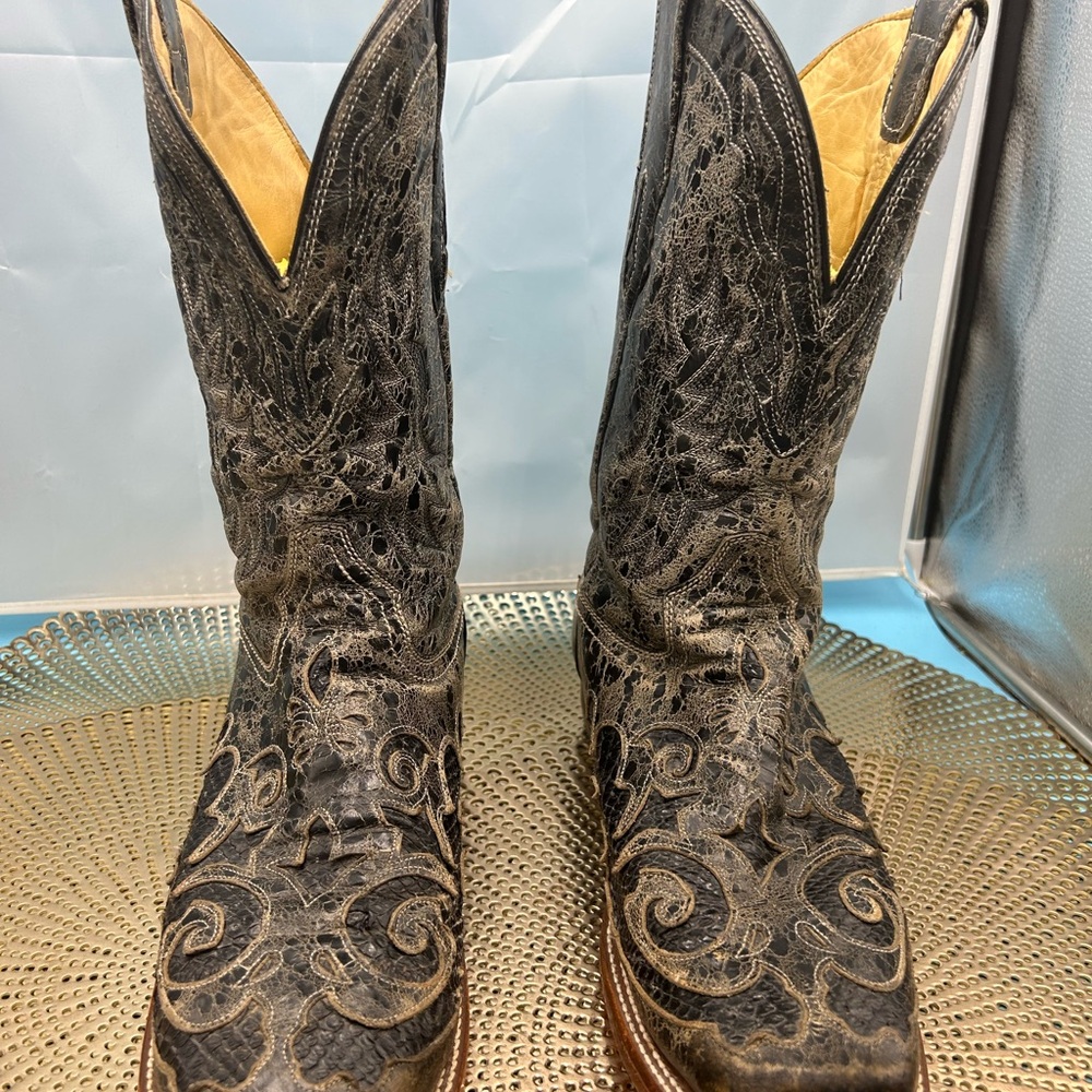 Corral men 12 exotic inlay cowboy boots - Picture 2 of 12
